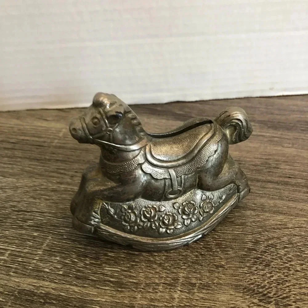 Vintage Rocking Horse Coin Bank - Picture 3 of 10